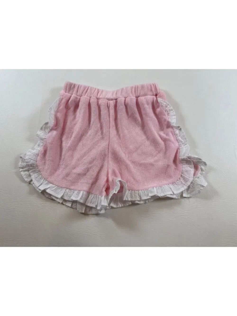 Stitchy Fish Pink Ruffle Toddler Dress & Shorts Set 5 MME Embroidered (OO763)